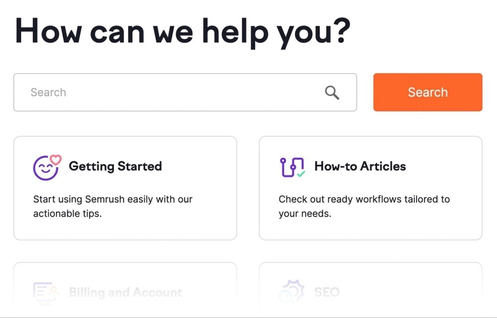 SEMRush的知识库